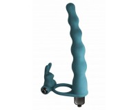 Вибронасадка для двойного проникновения Pure Passion Jungle Bunny зеленая