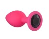 Анальная пробка Emotions Cutie Small Pink black crystal