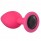 Анальная пробка Emotions Cutie Small Pink black crystal