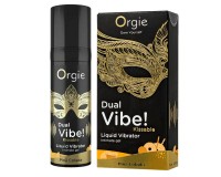 Съедобный гель с эффектом вибрации Orgie Dual Vibe со вкусом пина колада 15 мл