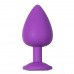 Анальная пробка Emotions Cutie Medium Purple light blue crystal