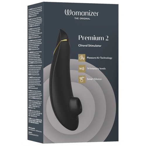 Бесконтактный стимулятор клитора Womanizer Premium 2 Black Бесконтактный стимулятор клитора Womanizer Premium 2 Black