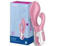 Расширяющийся вибратор с клиторальным стимулятором Satisfyer Air Pump Bunny 2