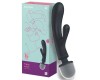Двусторонний вибратор с клиторальным стимулятором Wand + Rabbit Satisfyer Triple Lover