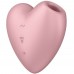 Вакуумно-волновой стимулятор с вибрацией Satisfyer Cutie Heart розовый