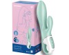 Расширяющийся смарт-вибратор с клиторальным стимулятором Satisfyer Air Pump Bunny 5+ зеленый