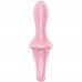 Расширяющийся анальный смарт-вибратор Satisfyer Air Pump Booty 5+ розовый