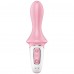 Расширяющийся анальный смарт-вибратор Satisfyer Air Pump Booty 5+ розовый
