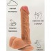 Фаллоимитатор с прямым стволом и объемной мошонкой Nudes Fearless