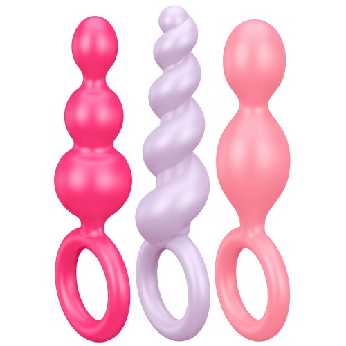 Набор разноцветных анальных стимуляторов Satisfyer Booty Call