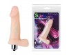Анальный фаллос с мошонкой и вибрацией 13 см