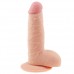 Реалистичный широкий фаллос на присоске The Ultra Soft Dude 18 см