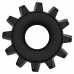 Эрекционное черное кольцо Power Plus Cock Ring
