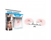 Розовые металлические наручники с мехом Fetish Pleasure