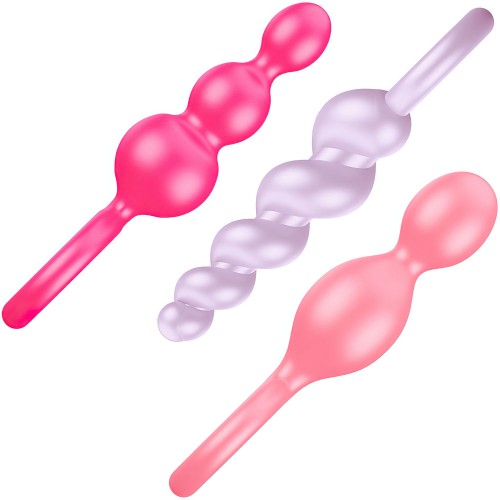 Набор разноцветных анальных стимуляторов Satisfyer Booty Call