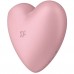 Вакуумно-волновой стимулятор с вибрацией Satisfyer Cutie Heart розовый