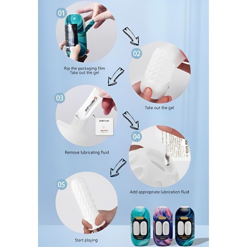 Двустороннее яйцо-мастурбатор Pretty Love Whirl Mystery Venus-X Двустороннее яйцо-мастурбатор Pretty Love Whirl Mystery Venus-X