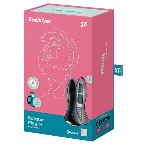 Анальный смарт-стимулятор с вибрацией и ротацией Satisfyer Rotator Plug 1+ черный Анальный смарт-стимулятор с вибрацией и ротацией Satisfyer Rotator Plug 1+ черный