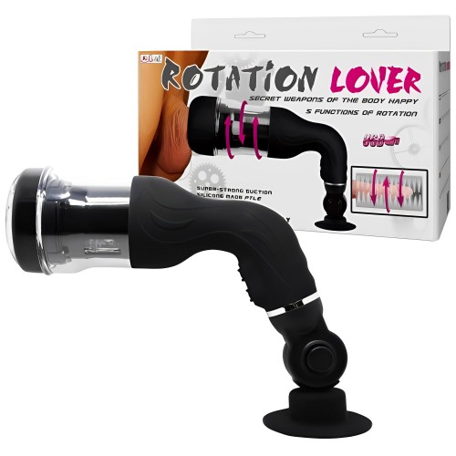Автоматический мастурбатор с ротацией на присоске Rotation Lover Автоматический мастурбатор с ротацией на присоске Rotation Lover