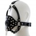 БДСМ маска на лицо с кляпом-затычкой