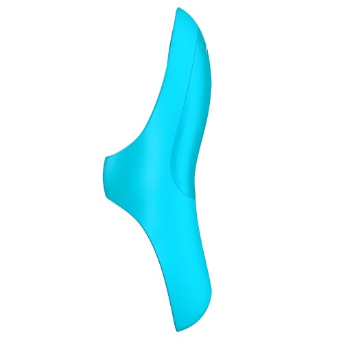 Клиторальный вибромассажер на палец Satisfyer Teaser голубой Клиторальный вибромассажер на палец Satisfyer Teaser голубой