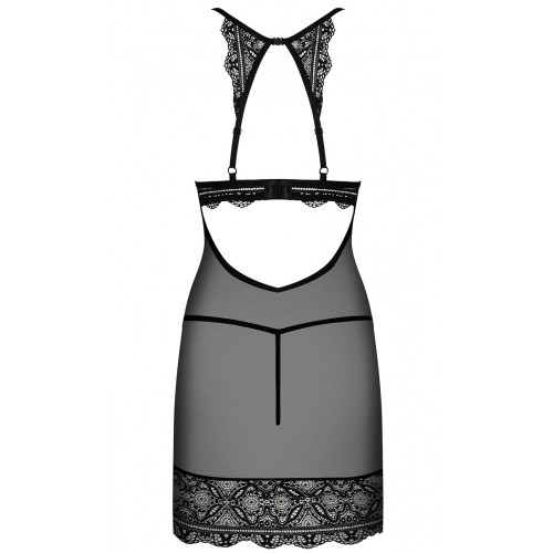 Соблазнительная полупрозрачная сорочка с трусиками-стрингами Renelia L/XL Соблазнительная полупрозрачная сорочка с трусиками-стрингами Renelia L/XL