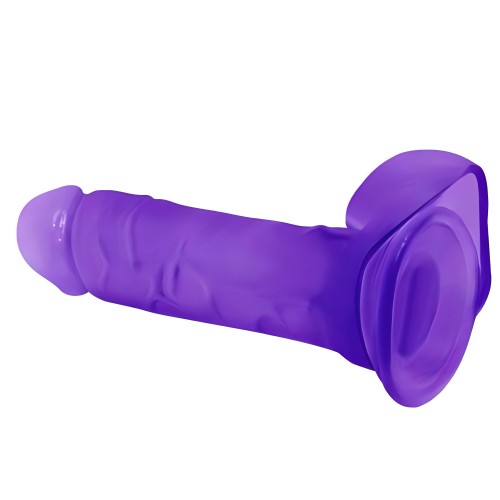Фиолетовый фаллоимитатор на присоске 19 см Фиолетовый фаллоимитатор на присоске 19 см