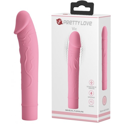 Мини-вибратор Pretty Love Vic нежно-розовый Мини-вибратор Pretty Love Vic нежно-розовый