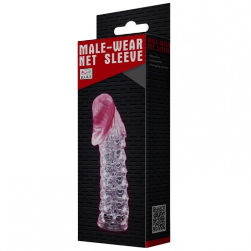 Насадка на пенис Male-Wear Net Sleeve розовая Насадка на пенис Male-Wear Net Sleeve розовая