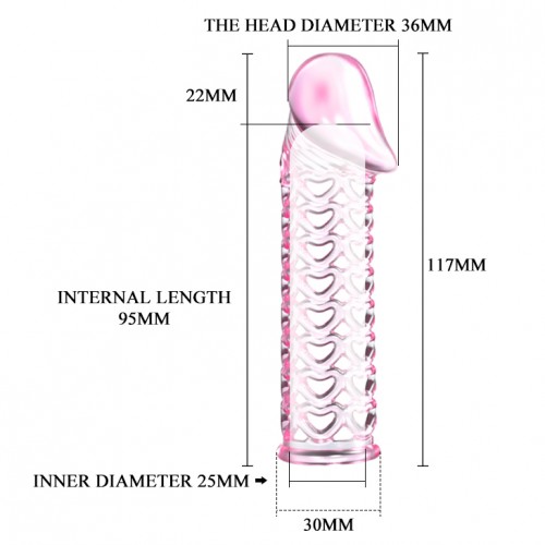 Насадка на пенис Male-Wear Net Sleeve розовая Насадка на пенис Male-Wear Net Sleeve розовая