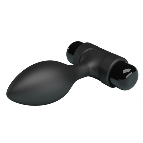 Анальная втулка с вибрацией Pretty Love Vibra Butt Plug черная Анальная втулка с вибрацией Pretty Love Vibra Butt Plug черная