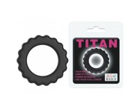 Черное эрекционное кольцо Titan