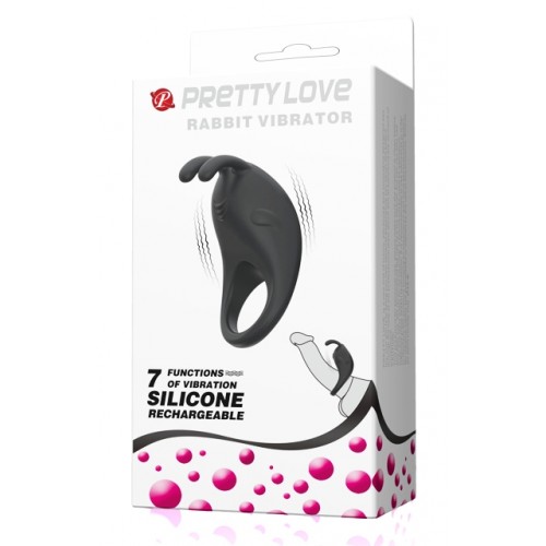 Перезаряжаемое эрекционное кольцо Pretty Love Rabbit Vibrator