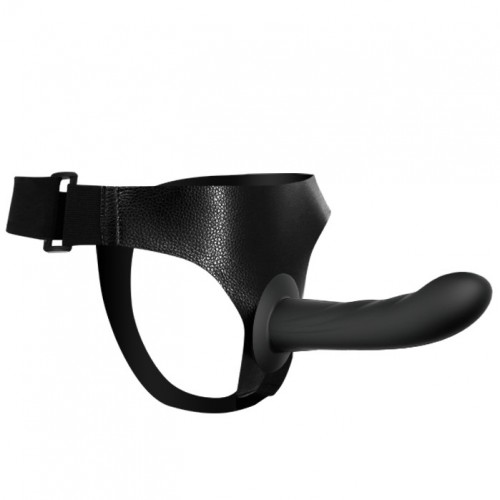 Страпон с силиконовым фаллоимитатором 17 см Страпон с силиконовым фаллоимитатором 17 см