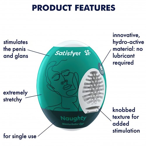 Мастурбатор-яйцо Satisfyer Masturbator Egg Naughty