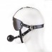 БДСМ маска на ремнях с дышащим кляпом