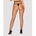 Сексуальные черные колготки в крупную сетку XL/XXL