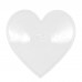 Белые металлические пэстисы сердечки