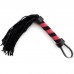 Компактная красно-черная плеть из замши 28 см