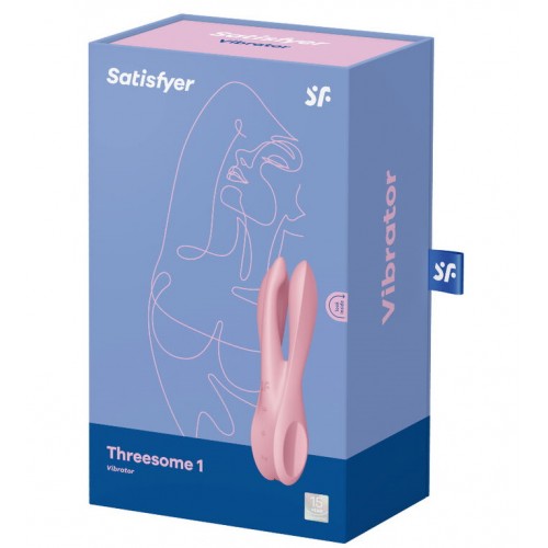 Вибростимулятор клитора и половых губ Satisfyer Threesome 1 Pink Вибростимулятор клитора и половых губ Satisfyer Threesome 1 Pink