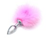 Анальная пробка с розовым хвостиком кролика