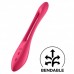 Многофункциональный вибратор для пар с гибкой основой Satisfyer Elastic Joy Red