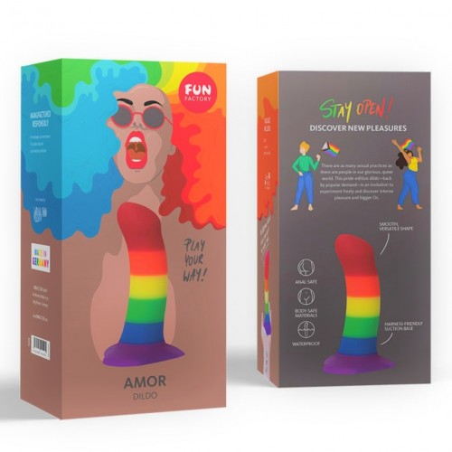 Фаллоимитатор Fun Factory Amor Rainbow Фаллоимитатор Fun Factory Amor Rainbow