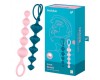 Набор анальных цепочек Satisfyer Beads розовый и синий
