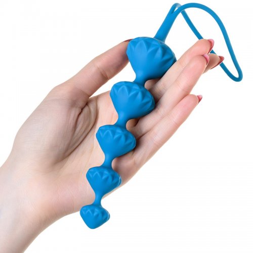 Набор анальных цепочек Satisfyer Beads розовый и синий Набор анальных цепочек Satisfyer Beads розовый и синий