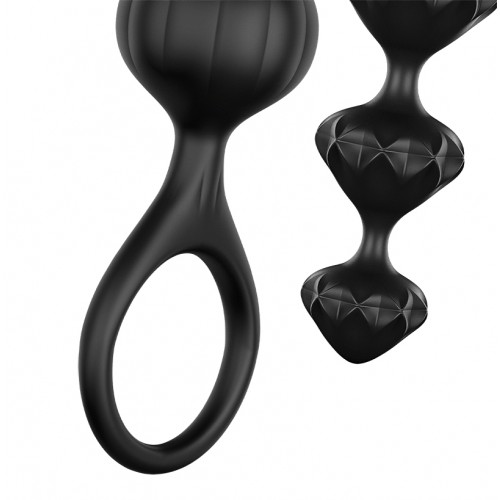 Набор анальных цепочек Satisfyer Love Beads чёрный Набор анальных цепочек Satisfyer Love Beads чёрный