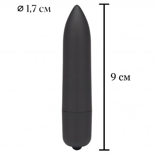 Черная вибропулька с 10 режимами вибрации X-Basic Lovetoy Черная вибропулька с 10 режимами вибрации X-Basic Lovetoy