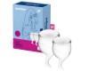 Набор менструальных чаш Satisfyer Feel Secure, прозрачный