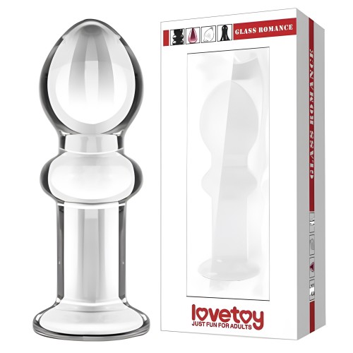 Анальная пробка из стекла Glass Romance прозрачная Анальная пробка из стекла Glass Romance прозрачная