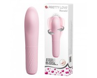Классический  вибратор-ротатор Pretty Love Burke нежно-розовый